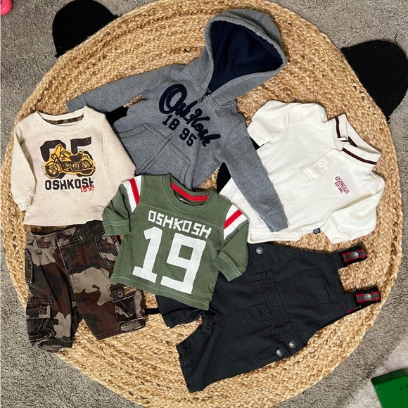 Baby boy OshKosh B'gosh quality cotton bundle no flaws size 3 months & 9 months - Picture 1 of 13